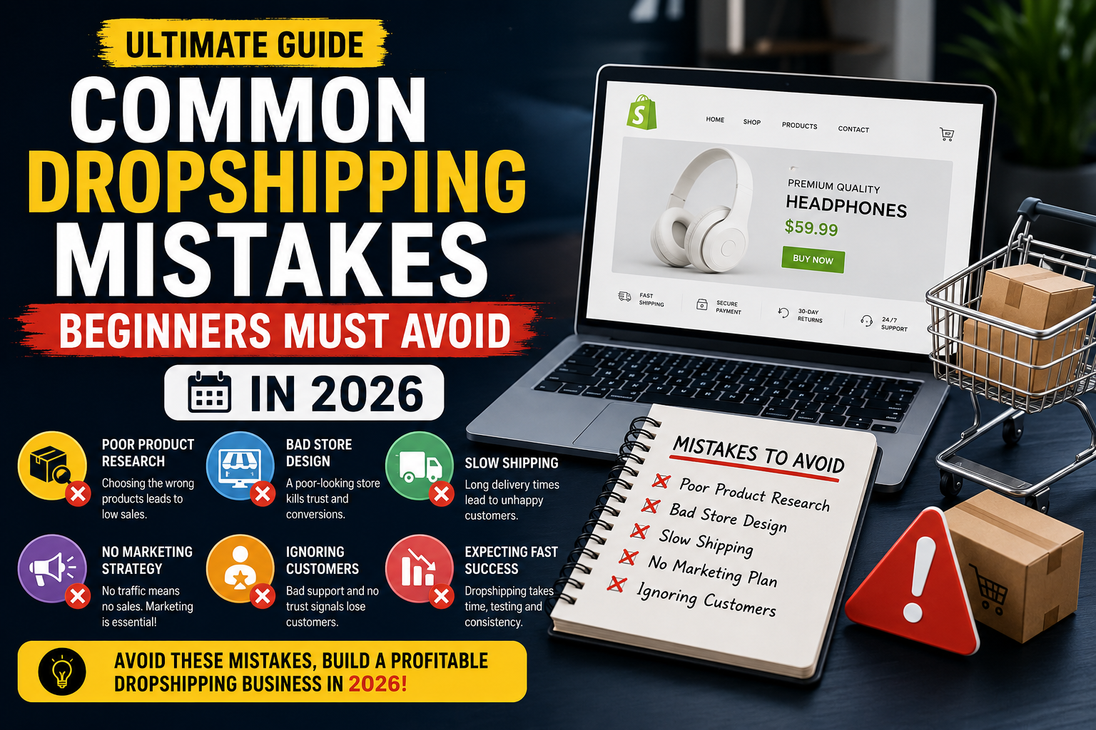 common dropshipping mistakes