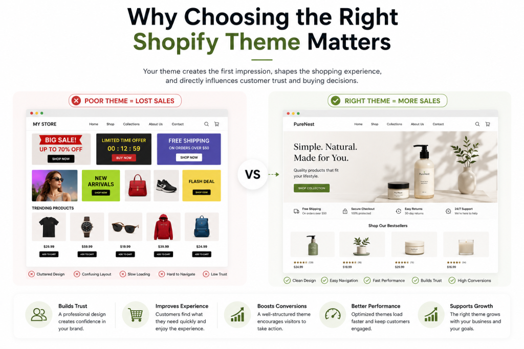 how to choose the right shopify theme
