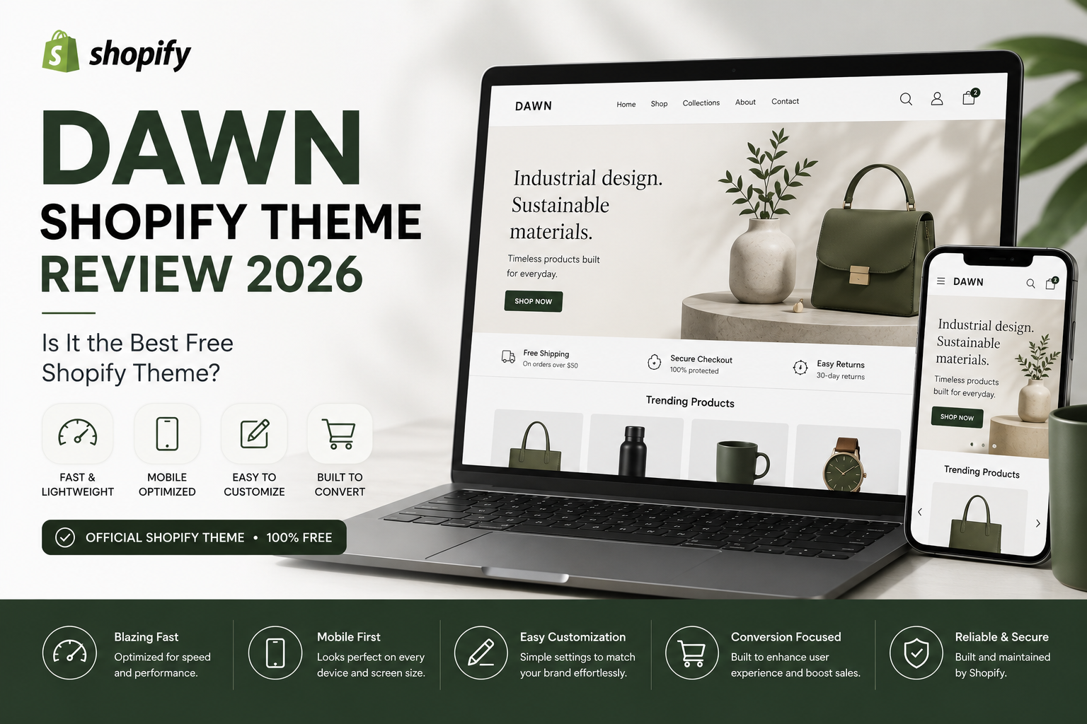 dawn shopify theme review